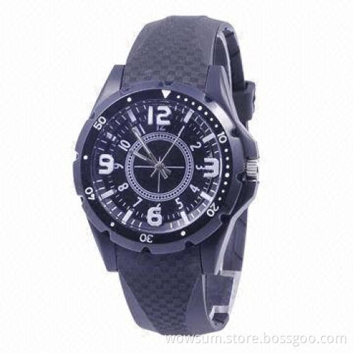 Silicone Wrist Watch, Japan Movement/Passed RoHS Directive-compliant and CE Certified